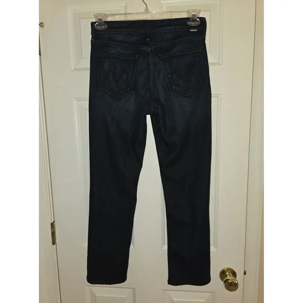 MOTHER The Mid Rise Dazzler Ankle Jeans Now Or Never 28 Stretch Straight Casual